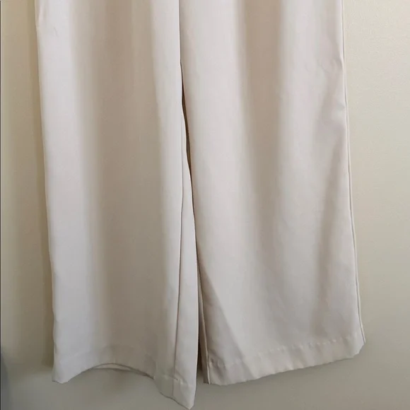 French Connection Cream Wide-Leg Trousers - Picture 5 of 15